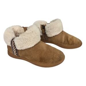 UGG® TODDLER DREAMEE TASMAN BRAID PLUSH ZIP-UP BOOTIES – KIDS SIZE 12